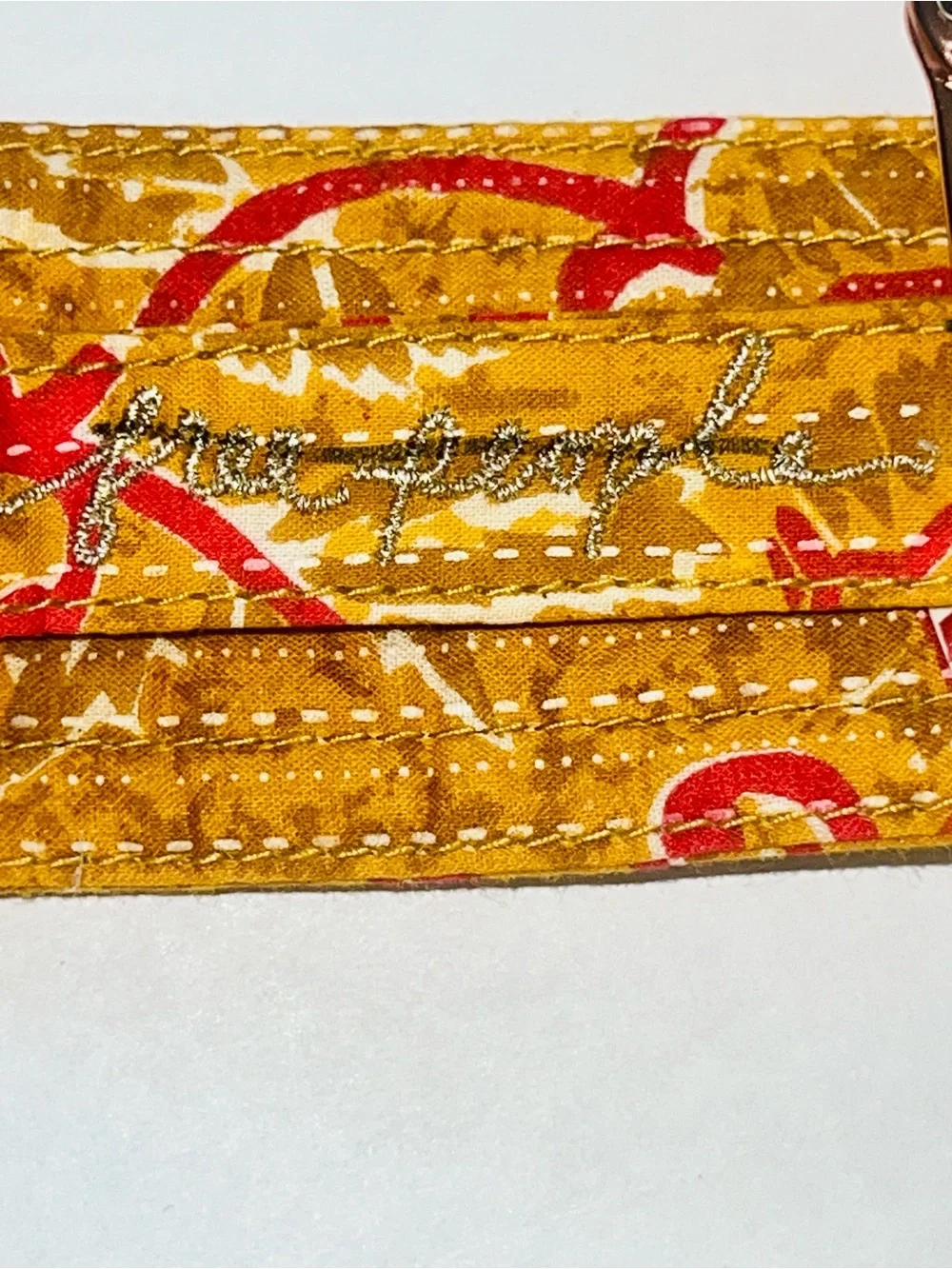 Free People Frisco Long Fabric Belt NWOT O/S